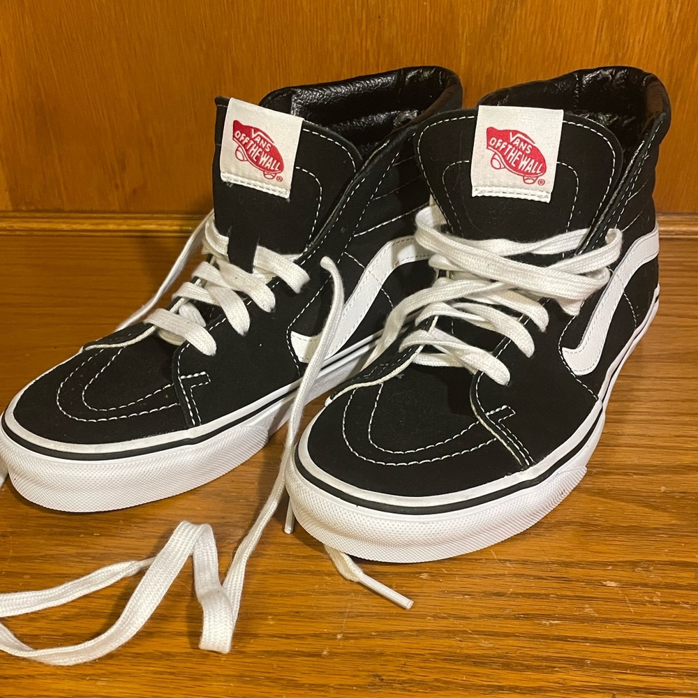 Vans Skate Shoes Unisex, black/white, Men’s 5/Women’s 6.5